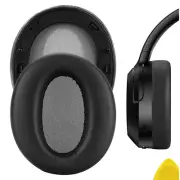 Geekria Protein Leather Ear Pads for Edifier W820NB Headphones (Black)