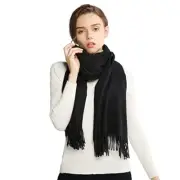 Scarfs for Women Fall Winter Pashmina Shawls and Wraps for Evening Black