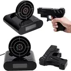Creative Shooting Gun Alarm Clock Target Desktop Bedside Digital Table Watch AU