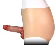 Silicone Dildo Panties, Male Sex Toys for Gay Men Dick Masturbation,Anal Sex Accessories for Women Couples,Realistic Silicone Penis,Sexual Pleasure-Tools for Women (hollow dildo)
