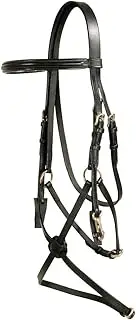 PFIFF Snaffle Bridle with Mexican Riding Halter -,