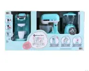 Beautiful Gourmet Kitchen Appliance PLAYSET Blue for Kids