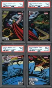2020 Marvel Ages 3D Lenticular Puzzle SET(4) Thor 3D17 3D18 3D19 3D20 PSA 10 & 9