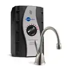 InSinkErator 6.75" Instant Hot Water Dispenser Tank + Faucet Metal Satin Nickel