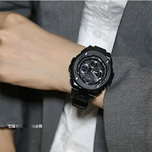 橡膠錶帶適應卡西歐g-shock GST-B100 GST210 GST-S300 GST-S110 GST-S100男