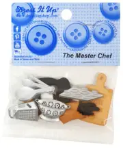 6 Pack Dress It Up Embellishments-The Master Chef DIUBTN-6539