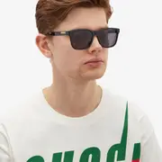 [Gucci Eyewear] Gucci Lines Acetate Sunglasses