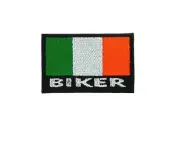 Flag patch embroidered iron / sew badge backpack ireland irish biker