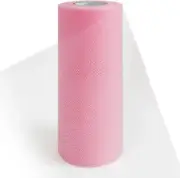 Pink Tulle Fabric Roll 6 Inch 25 Yards Sheer Tulle Netting Spool Tulle Ribbon fo