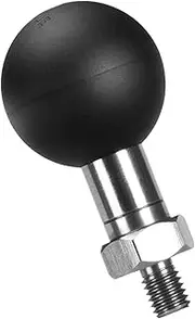 FANAUE M6-01 Aluminum 1" Ball Head Adapter with M6x1.0 Threaded Post for RAM Mounts B Size Double Socket Arm & Bike Motorcycle Phone Holder, 1" Ball Head Base Can be Installed on Any M6*1.0 Screw Hole