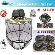 Camouflage Hat with Mosquito Net Bee Fishing Repellent Mesh Camping Hiking Camo