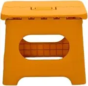 ZUDIDXPF Folding Stool for Adults Portable Stool Outdoor Fishing Camping Stool Train Stool Load Capacity Durable Essential for Home Travel PP Material Folding Space Saving (Maple Yellow, L)