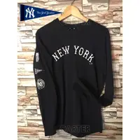 在飛比找蝦皮購物優惠-MLB Badge Long Sleeve Tee NY Y