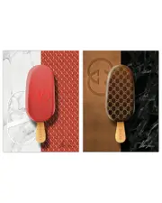 Empire Art Direct Designer Dessert Frameless Free Floating Tempered Glass Panel Graphic Wall Art Set of 2