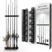OJYDOIIIY Wall Mount Fishing Rod Holders,Vertical Fishing Pole Storage Rack for Garage