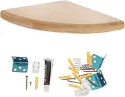 Cabilock Wood Bracket Corner Wall Shelf Home Decor Organizer for Living Room Bedroom Kitchen