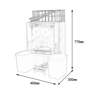 NS2000E-2 全自動 商用橙汁榨汁機 免剝皮電動榨橙汁機 自動剝皮橙子檸檬榨汁機