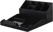 ELAYARD 1 Set Haircut Storage Box with Tray Professional Salon Shear Holder Rack for Hairdressing Tools Includes Compact Organizer for Scissors Combs and Clips