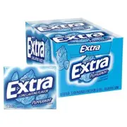 Wrigleys Extra Peppermint, 10 Count (GUM - BIG SIZE/PLENTY PACK)