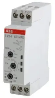 ABB MULTI FUNCTION TIMER RELAY 6A 1-Contact 0.05s-100h 24-240V AC/DC SPDT Screw