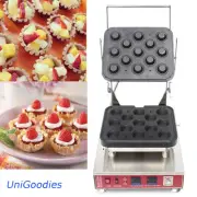 Egg Tarte Pie Waffle Machine Maker Automatic Commercial Dessert 13 Round Shell