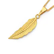 9ct Gold Leaf Pendant