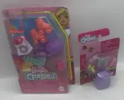 NEW Barbie Chelsea Back To School Backpack & Rollerskating Doll Accessories B