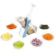 ONCE FOR ALL Safe Mandoline Slicer 5 in 1 Vegetable Cutter, Strips Julienne D...