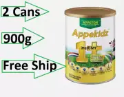 2 X Appeton APPEKIDZ with DHA, TAURINE, FOS, GOS for 1-12 Years Old - 900g