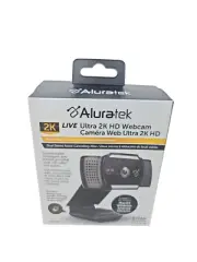 New Aluratek 2K Ultra HD Webcam with Autofocus and Dual Microphones