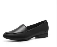 在飛比找Yahoo!奇摩拍賣優惠-100原廠％Clarks女鞋22樂福鞋一腳蹬方頭單鞋女Un 