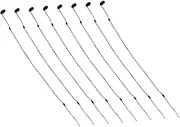 HORIALENCE 8pcs Lost Lanyards for Touchscreen Pens Retractable Elastic Strings with Rings for Keychains and Daily Use