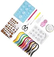 1 Set DIY Paper Quilling Strips Set Art Paper Tools for Home School Crafts for Beginners Professionals Handmade Accessories for Creative Projects