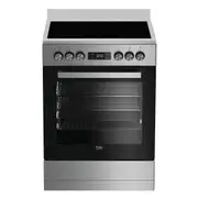 Beko 60cm Electric Upright Cooker - Stainless Steel