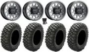 Method 414 15" Wheels Graphite +38mm 30" Crawler XR Tires RZR XP 1000 / PRO XP