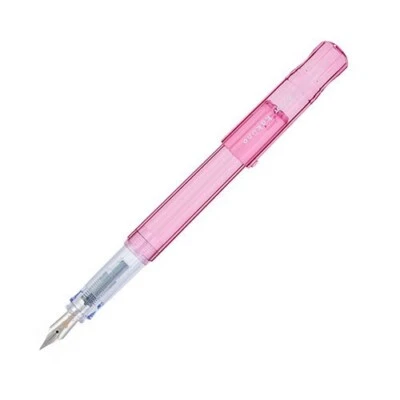 Pilot Kakuno Fountain Pen Fine S.S Nib Pink Barrel BLK Ink Lettering Refillable