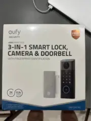 Eufy Security 3-In-1 Smart Lock Plus Camera And Doorbell - RRP $799- Brand New -