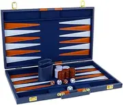 Generic Backgammon Travel Game Set with Dice for Family Fun at Home and Office
