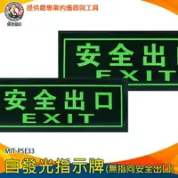 在飛比找樂天市場購物網優惠-【儀表量具】疏散標識牌 樓梯地板出口 應急逃生 疏散標誌 夜