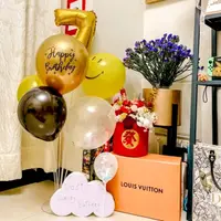 在飛比找momo購物網優惠-微笑生日快樂數字氣球桌飄1組(生日派對 氣球佈置 寶寶周歲 