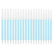 20 Pcs Silicone Clay Sculpting Tool, White/Blue (5mm)