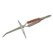 6-1/2" Soldering Fiber Tweezer Curved with Stand - Jewelry Making Holding Tool