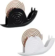 2 Pcs Snail Mosquito Incense Holders, Mosquito Coil Holder with Ash StorageUrable,Portable,Fireproof Incense Holder for Indoor and Outdoor Use