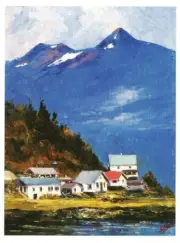 Postcard Jules Dahlager "Deer Mountain, Cordova" n.d. Anchorage Museum AK MINT