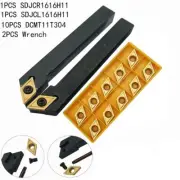 SDJCR1616H11+SDJCL1616H11 16×100mm Lathe External Turning Tool Holder+DCMT11T304