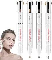 Eyebrow Makeup Liner - Natural Brow Makeup Liner Multi-Color,Compact Size for Purse or Travel, Waterproof and