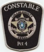 COLLIN COUNTY TEXAS TX Precinct 4 CONSTABLE sheriff police PATCH