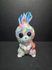 Ty Beanie Boos HOPS the Easter Bunny Rabbit (6 Inch) NWT Stuffed Animal Toy