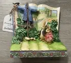Jim Shore Beatrix Potter Peter & Benjamin - Scarecrow Storybook Figurine 6012486
