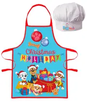 Paw Patrol Christmas Kids Apron and Chef Hat